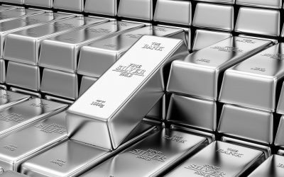 37749248 - business, financial, bank silver reserves concept. stack of silver bars in the bank vault abstract background
